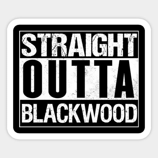 Straight Outta Blackwood Sticker by Kate Stacy